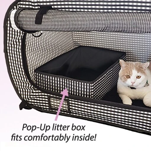 Necoichi Portable Stress Free Cat Cage & Litter Box Set -Cat Supply Store 187416 PT1. AC SS1800 V1627686388