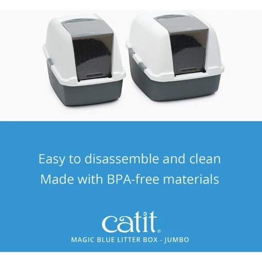 Catit Magic Blue Cat Litter Box -Cat Supply Store 191588 PT7. AC SS1800 V1628094080