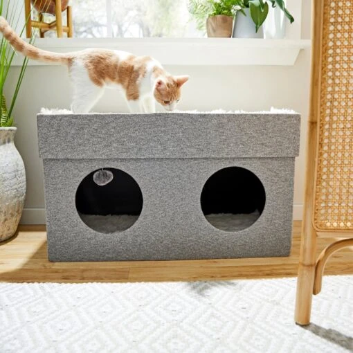 Frisco Double Cube Stackable And Collapsible Cat Condo -Cat Supply Store 214369 MAIN. AC SS1800 V1606832280