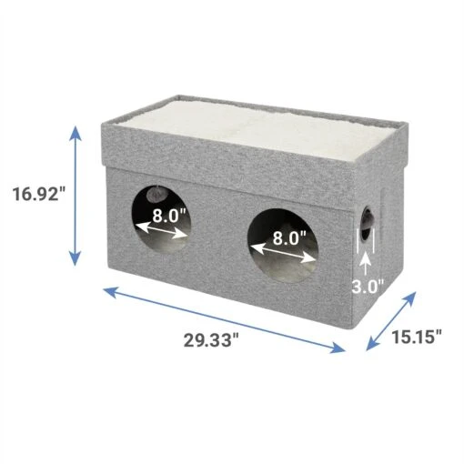 Frisco Double Cube Stackable And Collapsible Cat Condo -Cat Supply Store 214369 PT1. AC SS1800 V1603927615