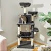 Frisco 64-in Cat Tree With Hammock, Condo, 2 Top Perches With Bed -Cat Supply Store 214387 MAIN. AC SS1800 V1606832386