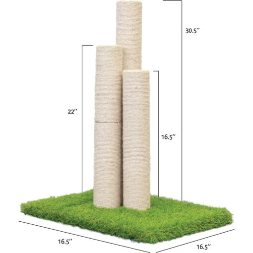 On2Pets Skyline 22-in Sisal Cat Scratching Post -Cat Supply Store 220366 PT1. AC SS1800 V1588009902