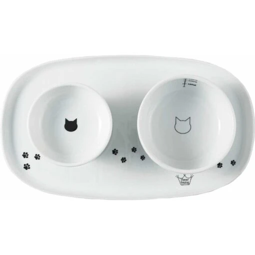 Necoichi Double Dining Tray Set & Elevated Cat Bowls -Cat Supply Store 230660 MAIN. AC SS1800 V1631315776