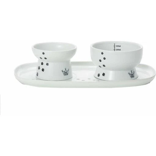 Necoichi Double Dining Tray Set & Elevated Cat Bowls -Cat Supply Store 230660 PT1. AC SS1800 V1631315224