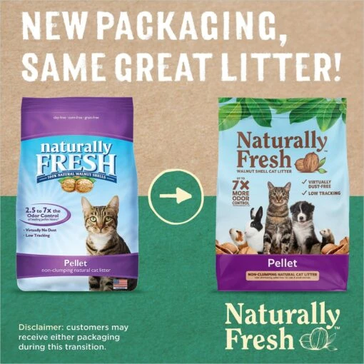 Naturally Fresh Pellet Unscented Non-Clumping Walnut Cat Litter -Cat Supply Store 233646 PT1. AC SS1800 V1626389205