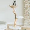 Mau Lifestyle Uni 41-in Faux Fur Basket Bed Cat Tree -Cat Supply Store 235558 MAIN. AC SS1800 V1632783683