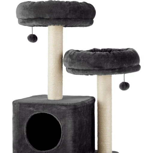 Frisco 55-in Faux Fur Cat Tree & Condo -Cat Supply Store 236542 PT3. AC SS1800 V1615987317