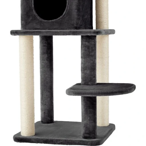 Frisco 55-in Faux Fur Cat Tree & Condo -Cat Supply Store 236542 PT5. AC SS1800 V1616073614