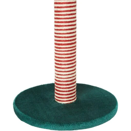 Frisco Holiday 29.5-in Candy Cane Sisal Cat Scratching Post With Toy -Cat Supply Store 236565 PT5. AC SS1800 V1601330796