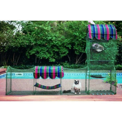 Kittywalk Town & Country Collection Outdoor Cat Playpen -Cat Supply Store 236666 PT2. AC SS1800 V1599006072