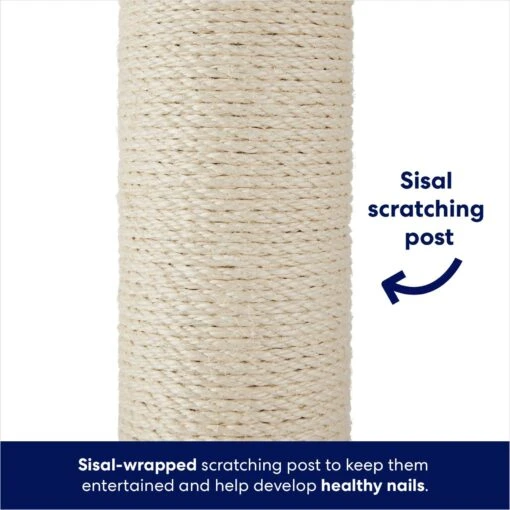 Frisco 35-in Heavy Duty Sisal Cat Scratching Post With Toy -Cat Supply Store 238150 PT2. AC SS1800 V1667227026