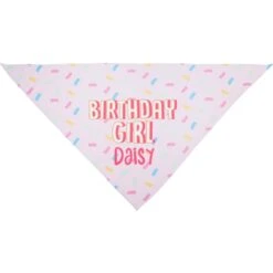 Frisco Birthday Girl Personalized Dog & Cat Bandana -Cat Supply Store 238333 PT3. AC SS1800 V1618509734