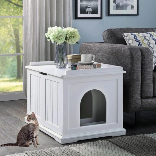 Unipaws Decorative Cat Litter Box Enclosure -Cat Supply Store 241607 MAIN. AC SS1800 V1600392090