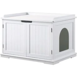 Unipaws Decorative Cat Litter Box Enclosure -Cat Supply Store 241607 PT2. AC SS1800 V1600394785