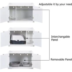 Unipaws Decorative Cat Litter Box Enclosure -Cat Supply Store 241607 PT4. AC SS1800 V1600385790