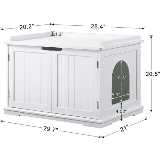 Unipaws Decorative Cat Litter Box Enclosure -Cat Supply Store 241607 PT6. AC SS1800 V1631605006