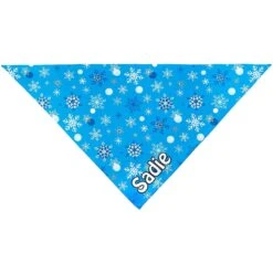 Frisco Blue Snowflakes Personalized Dog & Cat Bandana -Cat Supply Store 242803 PT3. AC SS1800 V1618507971