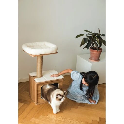 Catry 29.7-in Modern Jute Cat Tree & Condo -Cat Supply Store 244330 PT2. AC SS1800 V1637101329