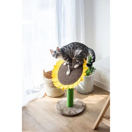 Catry Sunflower 23.2-in Sisal Cat Scratching Post With Toy -Cat Supply Store 244332 MAIN. AC SS1800 V1595010062