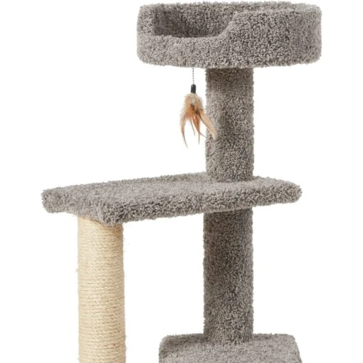 Frisco 41.5-in Real Carpet Wooden Cat Tree -Cat Supply Store 244527 PT4. AC SS1800 V1603204601