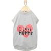 Frisco I Love Mommy Dog & Cat T-Shirt, Gray -Cat Supply Store 249278 MAIN. AC SS1800 V1624617150