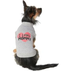 Frisco I Love Mommy Dog & Cat T-Shirt, Gray -Cat Supply Store 249278 PT2. AC SS1800 V1624600070