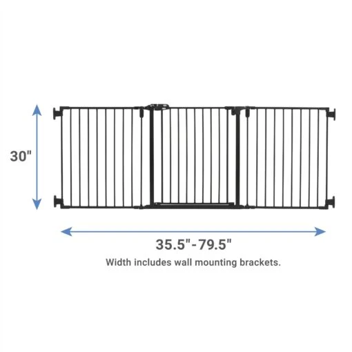 Frisco Steel 3-Panel Configurable Dog Gate, 30-in -Cat Supply Store 250607 PT1. AC SS1800 V1620916951