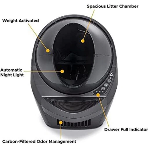 Litter-Robot 3 WiFi Enabled Automatic Self-Cleaning Cat Litter Box -Cat Supply Store 251802 PT3. AC SS1800 V1671648359