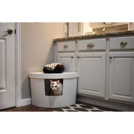 Kitangle Corner Kitty Cat Litter Box, Large -Cat Supply Store 252798 PT3. AC SS1800 V1600905731