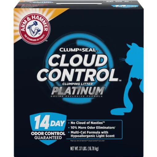 Arm & Hammer Litter Cat Litter Deodorizer Powder & Arm & Hammer Litter Cloud Control Platinum Multi-Cat Clumping Cat Litter With Hypoallergenic Light Scent -Cat Supply Store 255413 PT4. AC SS1800 V1603653686