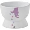 Frisco Cat Print Non-skid Elevated Ceramic Cat Bowl, Short -Cat Supply Store 256096 MAIN. AC SS1800 V1615299769