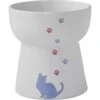 Frisco Cat Print Non-Skid Elevated Ceramic Cat Bowl, Tall -Cat Supply Store 256099 MAIN. AC SS1800 V1615299725