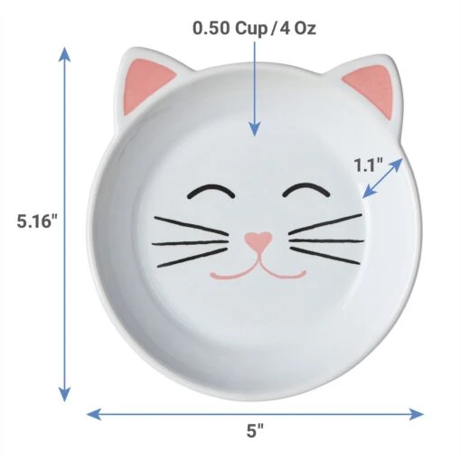 Frisco Cat Face Non-skid Ceramic Cat Dish -Cat Supply Store 256105 PT1. AC SS1800 V1616697059