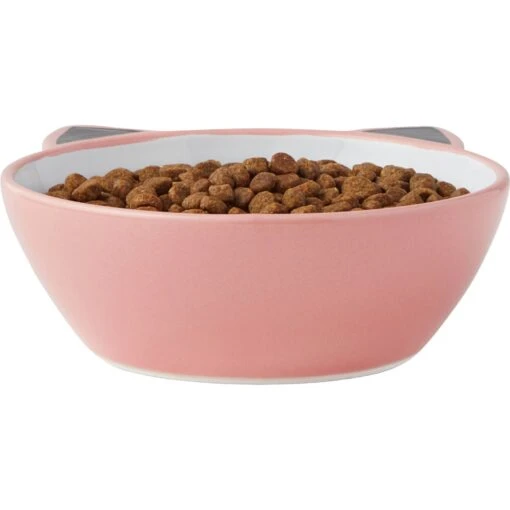 Frisco Cat Face Non-skid Ceramic Cat Bowl, Pink -Cat Supply Store 256107 PT4. AC SS1800 V1616522565