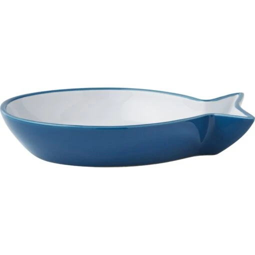 Frisco Fish Shaped Non-skid Ceramic Cat Dish -Cat Supply Store 256109 MAIN. AC SS1800 V1615312286