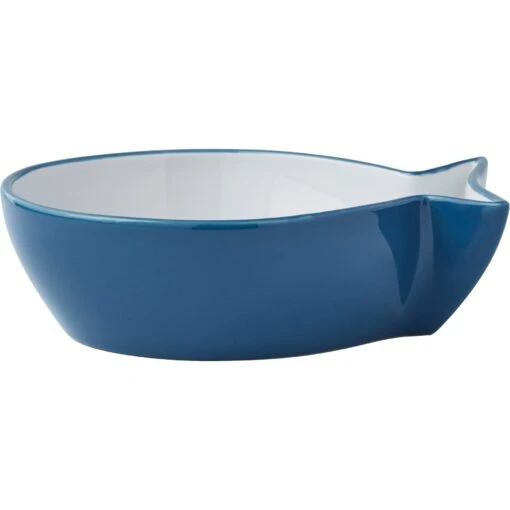 Frisco Fish Shaped Non-skid Ceramic Cat Bowl -Cat Supply Store 256111 MAIN. AC SS1800 V1615312021