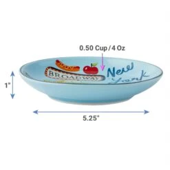 Frisco New York Non-skid Ceramic Cat Dish -Cat Supply Store 256119 PT3. AC SS1800 V1618494712