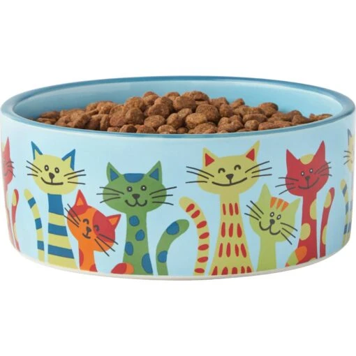 Frisco New York Non-skid Ceramic Cat Bowl -Cat Supply Store 256121 PT3. AC SS1800 V1615311114