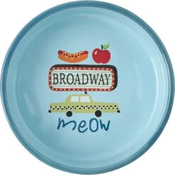 Frisco New York Non-skid Ceramic Cat Bowl -Cat Supply Store 256121 PT4. AC SS1800 V1615312925