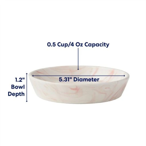 Frisco Marble Design Non-skid Ceramic Cat Dish -Cat Supply Store 256127 PT1. AC SS1800 V1685731990