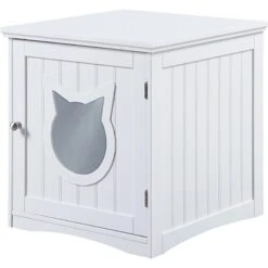 Sweet Barks Wooden Side Table Cat Litter Box Enclosure -Cat Supply Store 258686 PT7. AC SS1800 V1603833101