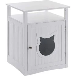 Sweet Barks Wooden Nightstand Cat Litter Box Enclosure -Cat Supply Store 258689 PT1. AC SS1800 V1607644337