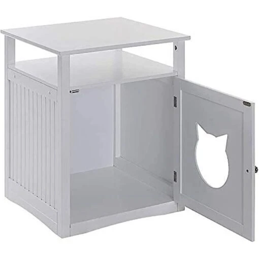 Sweet Barks Wooden Nightstand Cat Litter Box Enclosure -Cat Supply Store 258689 PT2. AC SS1800 V1607645241