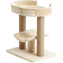 Two By Two The Laurel 21.1-in Jute Cat Scratching Post, Beige -Cat Supply Store 261431 PT3. AC SS1800 V1606173115