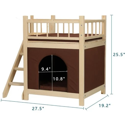 Petsfit 2-Story Home Decor Cat House With Step & Platform -Cat Supply Store 261530 PT1. AC SS1800 V1605645122