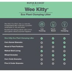 Rufus & Coco Wee Kitty Eco Plant Unscented Clumping Tofu Cat Litter -Cat Supply Store 261670 PT7. AC SS1800 V1605666746