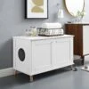 Sam's Pets Becky 24.5-in Cat Tree End Table & Litter Box Enclosure, White -Cat Supply Store 261880 MAIN. AC SS1800 V1607038931