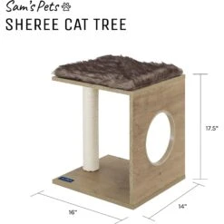 Sam's Pets Sheree 17-in Cat Tree -Cat Supply Store 261889 PT8. AC SS1800 V1635094959