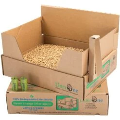 Litter One Biodegradable Disposable Cat Litter Box Kit -Cat Supply Store 262935 PT2. AC SS1800 V1606756644