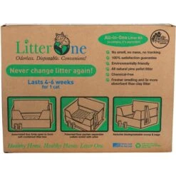 Litter One Biodegradable Disposable Cat Litter Box Kit -Cat Supply Store 262935 PT4. AC SS1800 V1606806132